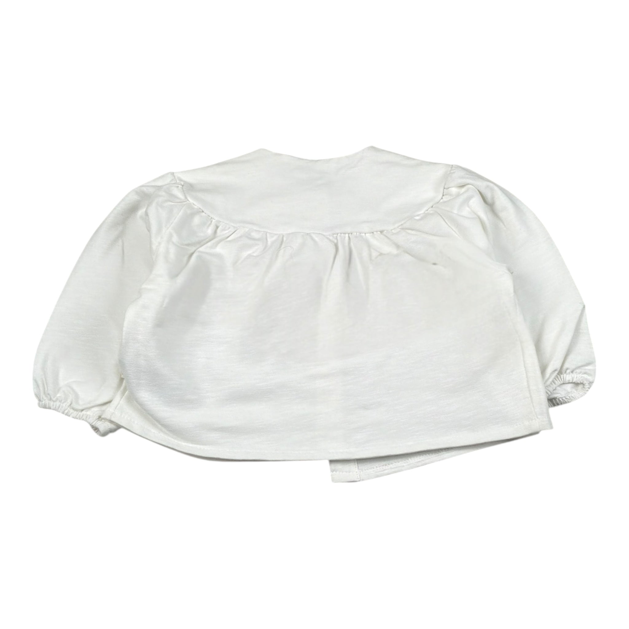 Petit Indi Cardigan Tinta Unita con Bottoni per Neonata SS25B2018X BIANCO PETIT INDI 