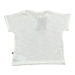 Petit Indi T-Shirt Girocollo Tinta Unita per Neonato SS25B2717 BIANCO PETIT INDI 
