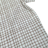 Petit Indi Camicia Tinta Unita con Fantasia A Quadri per Neonato SS25BK7427XN BIANCO PETIT INDI 