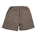 Petit Indi Bermuda Tinta Unita con Elastico In Vita per Bambino SS25BK7528X FANGO PETIT INDI 