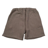 Petit Indi Bermuda Tinta Unita con Elastico In Vita per Bambino SS25BK7528X FANGO PETIT INDI 