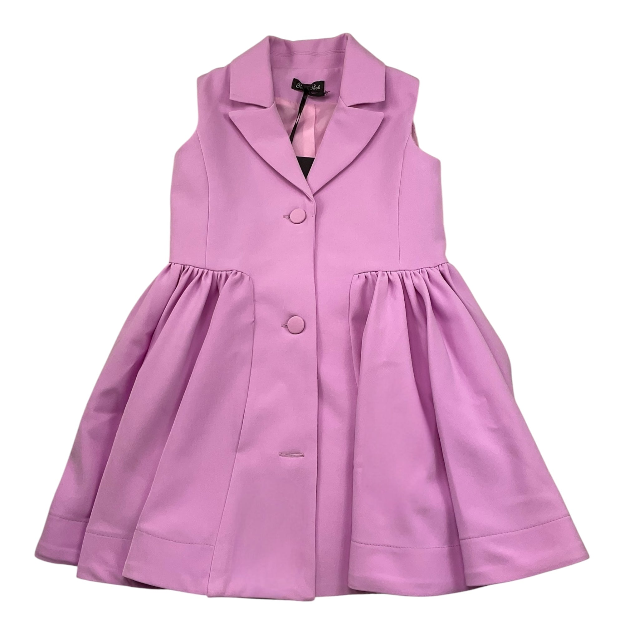 Petit Posh Abito Modello Giacca Tinta Unita Giromanica per Bambina GFBS25052VE LILLA PETIT POSH 