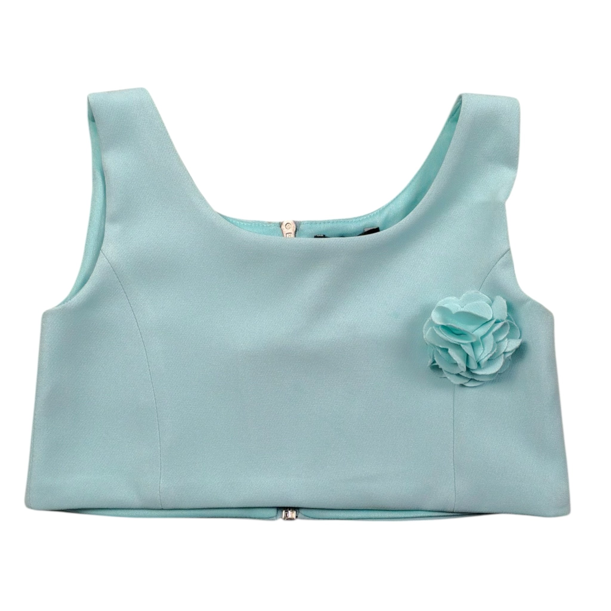 Petit Posh Top Giromanica Tinta Unita per Neonata GFBS25070TPXN VERDE ACQUA PETIT POSH 