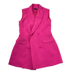 Petit Posh Giacca Tinta Unita Doppiopetto per Bambina GFJS25036GC FUXIA PETIT POSH 