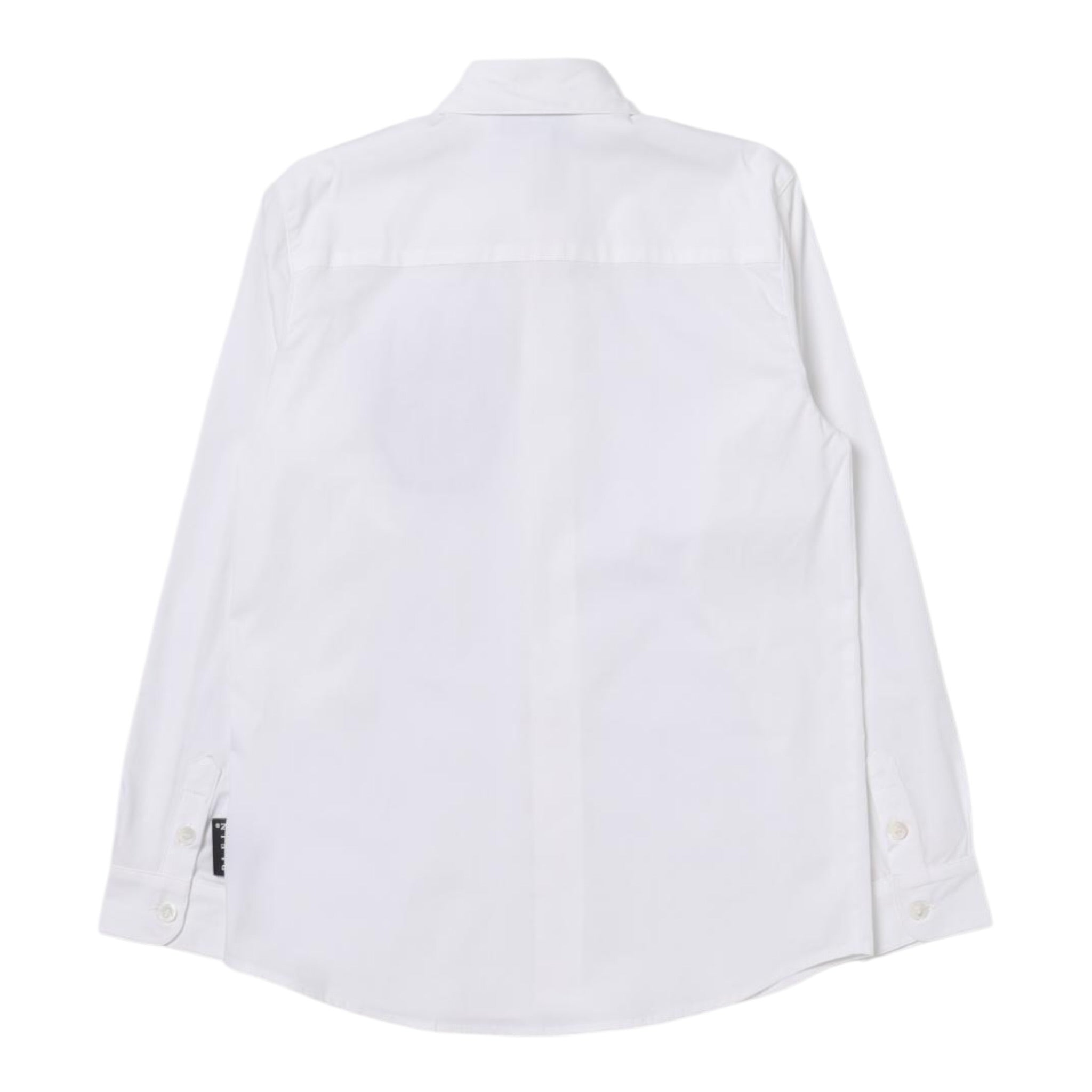 Philipp Plein Camicia Manica Lunga tinta unita con Stampa Bianco per Bambino 2MC001 BIANCO PHILIPP PLEIN 
