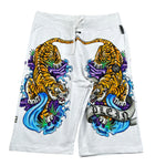 Philipp Plein Bermuda tinta unita con Stampa Bianco per Bambino BJT0496 BIANCO PHILIPP PLEIN 