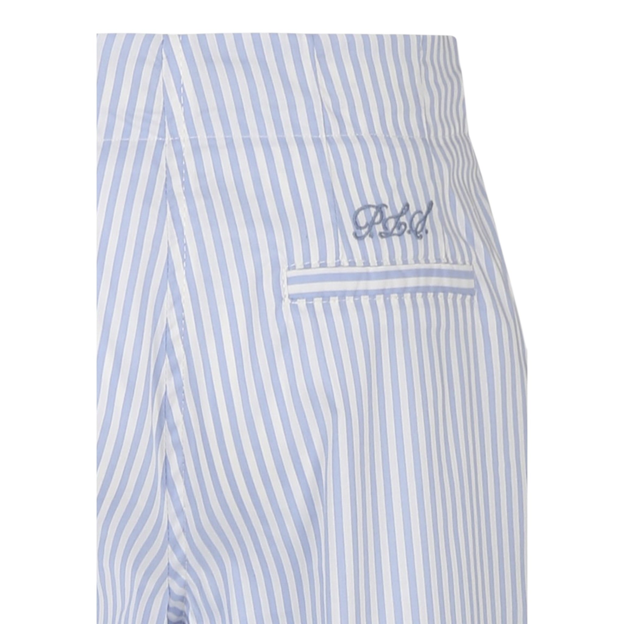 Philosophy Pantalone Tinta Unita con Fantasia A Righe per Bambina I1E414 AZZURRO PHILOSOPHY 