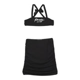 Philosophy Completo 2 Pezzi Top-Gonna Tinta Unita per Bambina I1E500X NERO PHILOSOPHY 