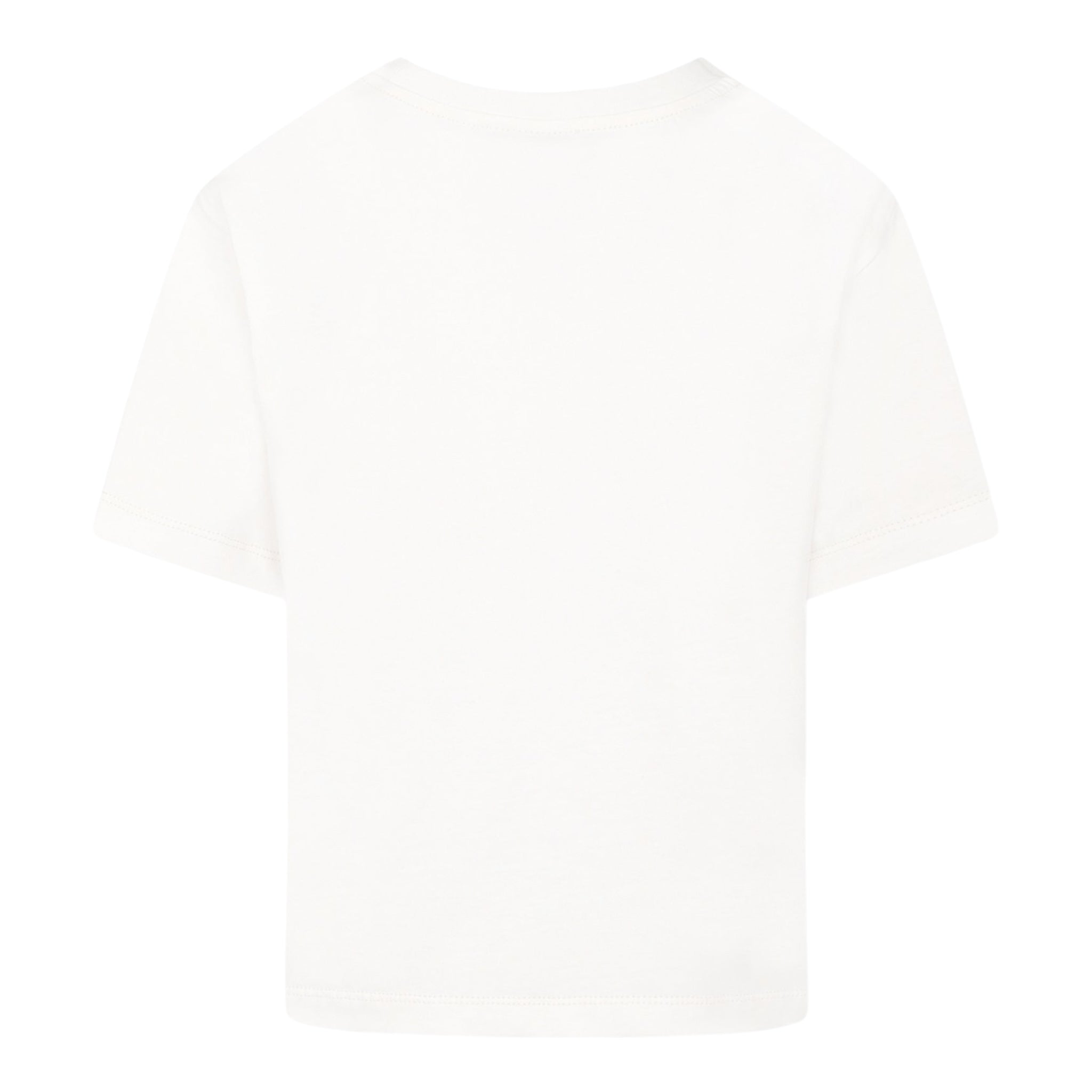 Philosophy T-Shirt Girocollo Tinta Unita con Logo per Bambina I1E603 BIANCO PHILOSOPHY 