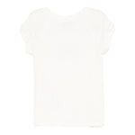 Philosophy T-Shirt Girocollo Tinta Unita con Stampa per Bambina I1E617 PANNA PHILOSOPHY 