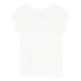 Philosophy T-Shirt Girocollo Tinta Unita con Stampa per Bambina I1E617 PANNA PHILOSOPHY 