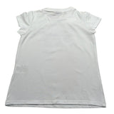 Pinko T-Shirt Girocollo tinta unita con Logo Bianco per Bambina 033294 BIANCO PINKO 