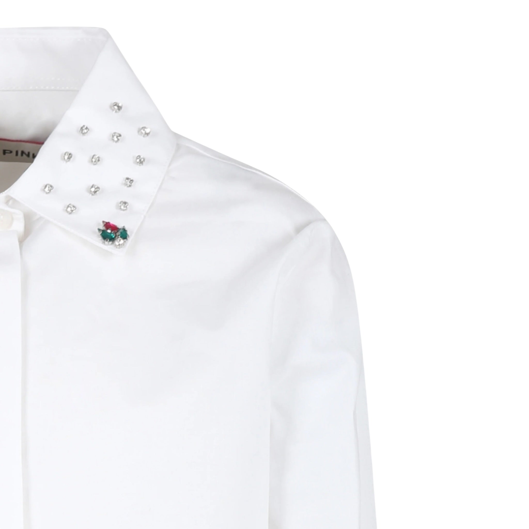 Pinko Camicia Manica Lunga tinta unita Bianco per Bambina F3PIJGSI262 BIANCO PINKO 