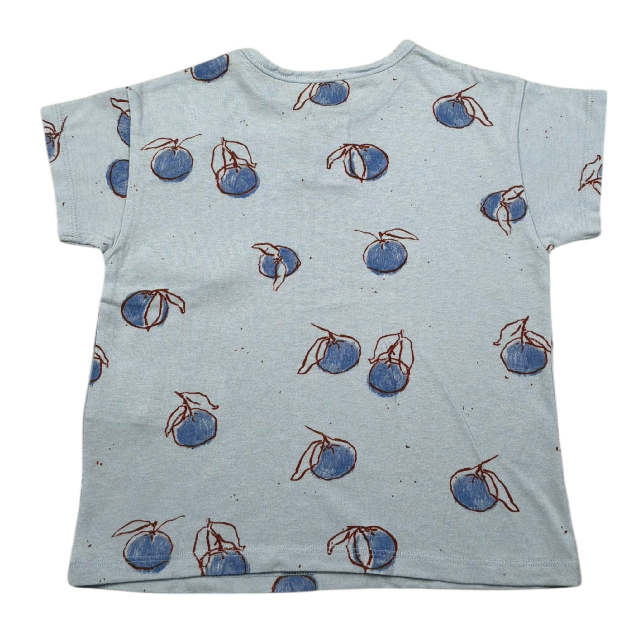 Play Up T-Shirt Girocollo Tinta Unita con Stampe per Neonato PA011AQ11054N AZZURRO PLAY UP 