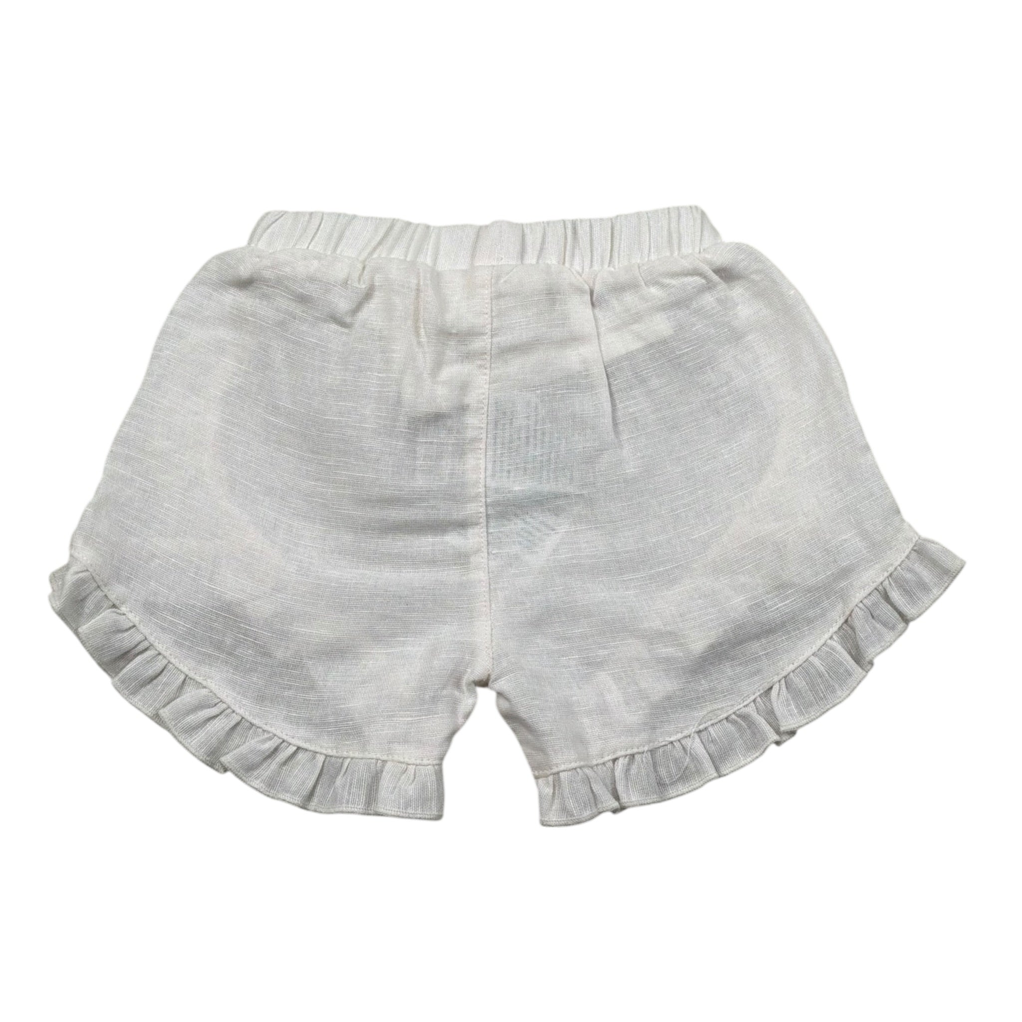Play Up Short Tinta Unita con Elastico In Vita per Neonata PA022AQ11700 BIANCO PLAY UP 