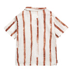 Play Up Camicia Tinta Unita con Fantasia A Righe per Bambino PA033AQ11251 BIANCO PLAY UP 