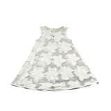 Please Abito Tinta Unita con Sottoveste per Bambina AB043384G73 BIANCO PLEASE 