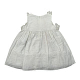Please Abito Giromanica Tinta Unita con Tulle per Neonata AB36370G73 BIANCO PLEASE 