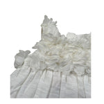 Please Abito Giromanica Tinta Unita con Tulle per Neonata AB36370G73 BIANCO PLEASE 