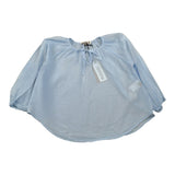Please Camicia Tinta Unita Manica Lunga per Bambina CC21080G72 AZZURRO PLEASE 