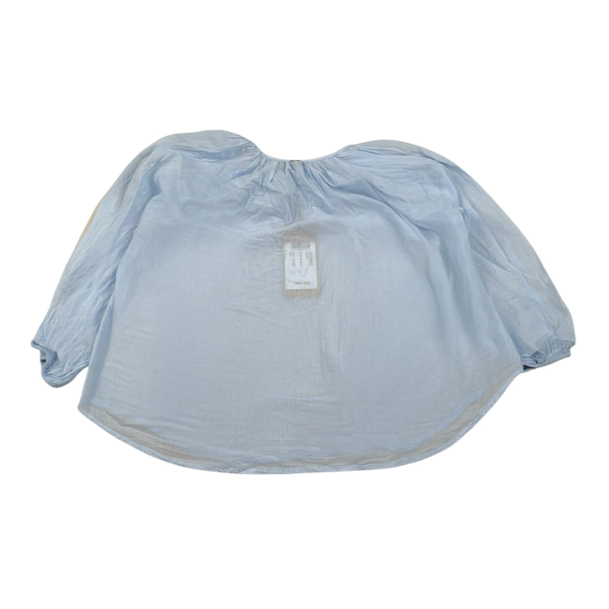 Please Camicia Tinta Unita Manica Lunga per Bambina CC21080G72 AZZURRO PLEASE 