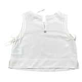 Please Top Giromanica Tinta Unita per Bambina CC89300G72X BIANCO PLEASE 