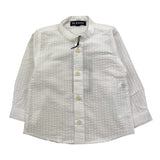 Please Camicia Manica Lunga Tinta Unita per Neonato CL28270B73 BIANCO PLEASE 