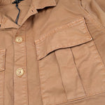 Please Camicia Tinta Unita con Bottoni per Bambino JB17132B72 CAMMELLO PLEASE 