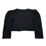 Please Giacca Tinta Unita per Bambina LG02042G38 NERO PLEASE 