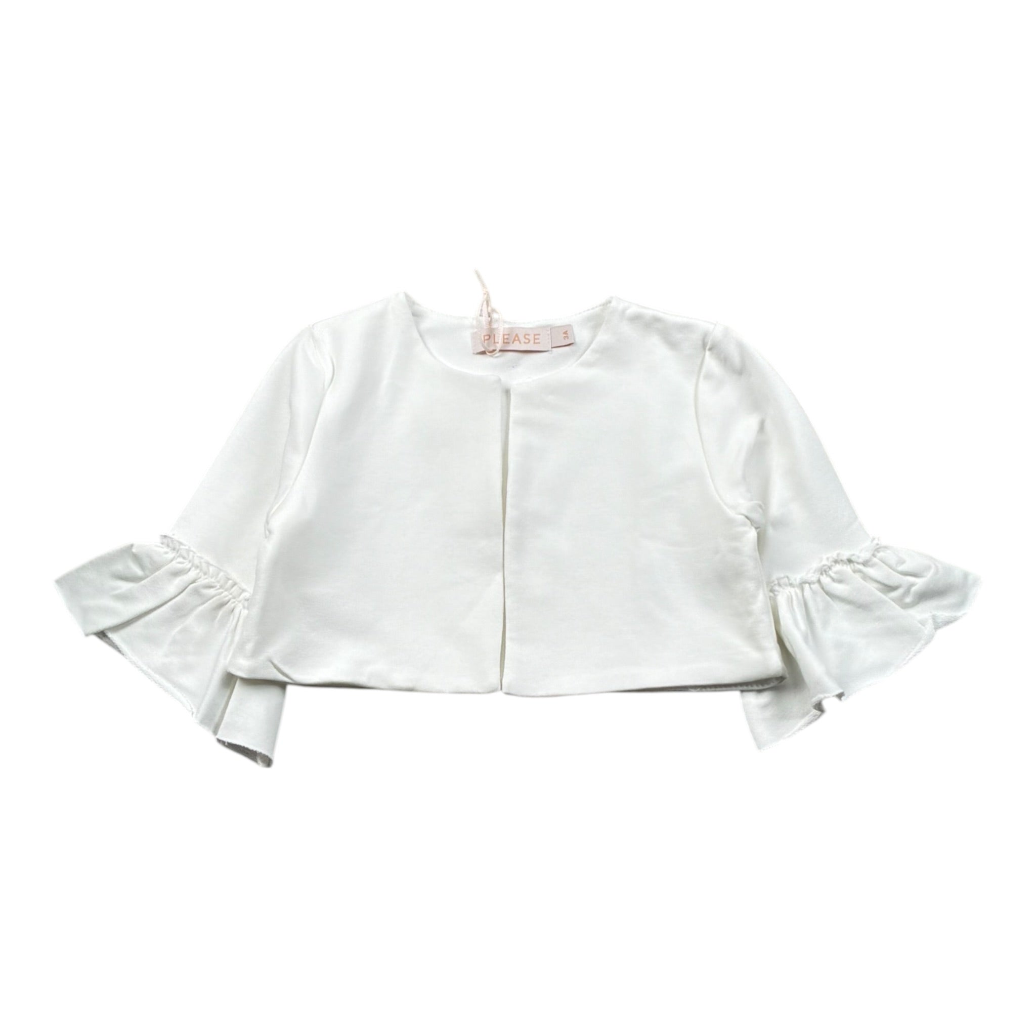 Please Coprispalle Tinta Unita per Bambina LG05042G62J BIANCO PLEASE 