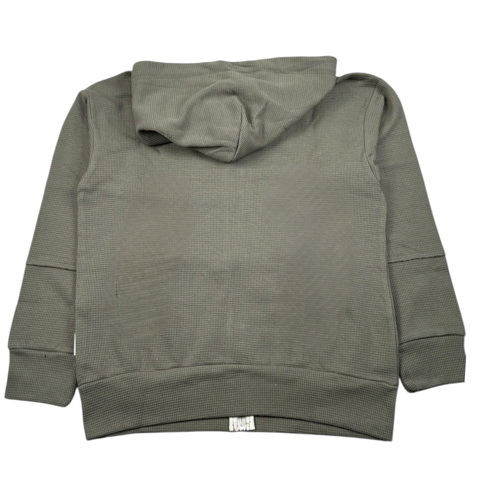 Please Felpa con Zip E Cappuccio Tinta Unita per Bambino LK07030B75 VERDE PLEASE 
