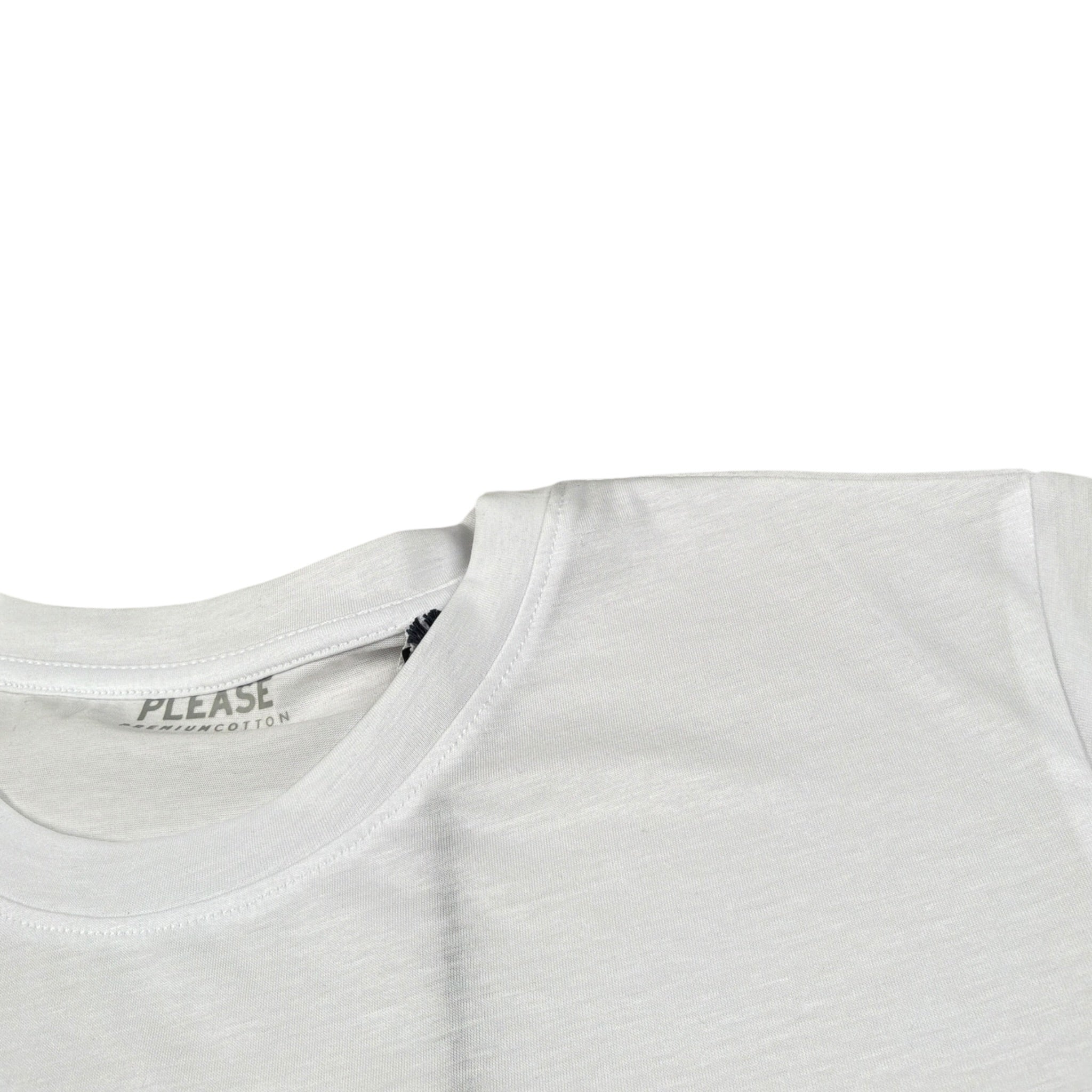 Please T-Shirt Girocollo tinta unita Bianco per Bambino MB21030B73XX BIANCO PLEASE 