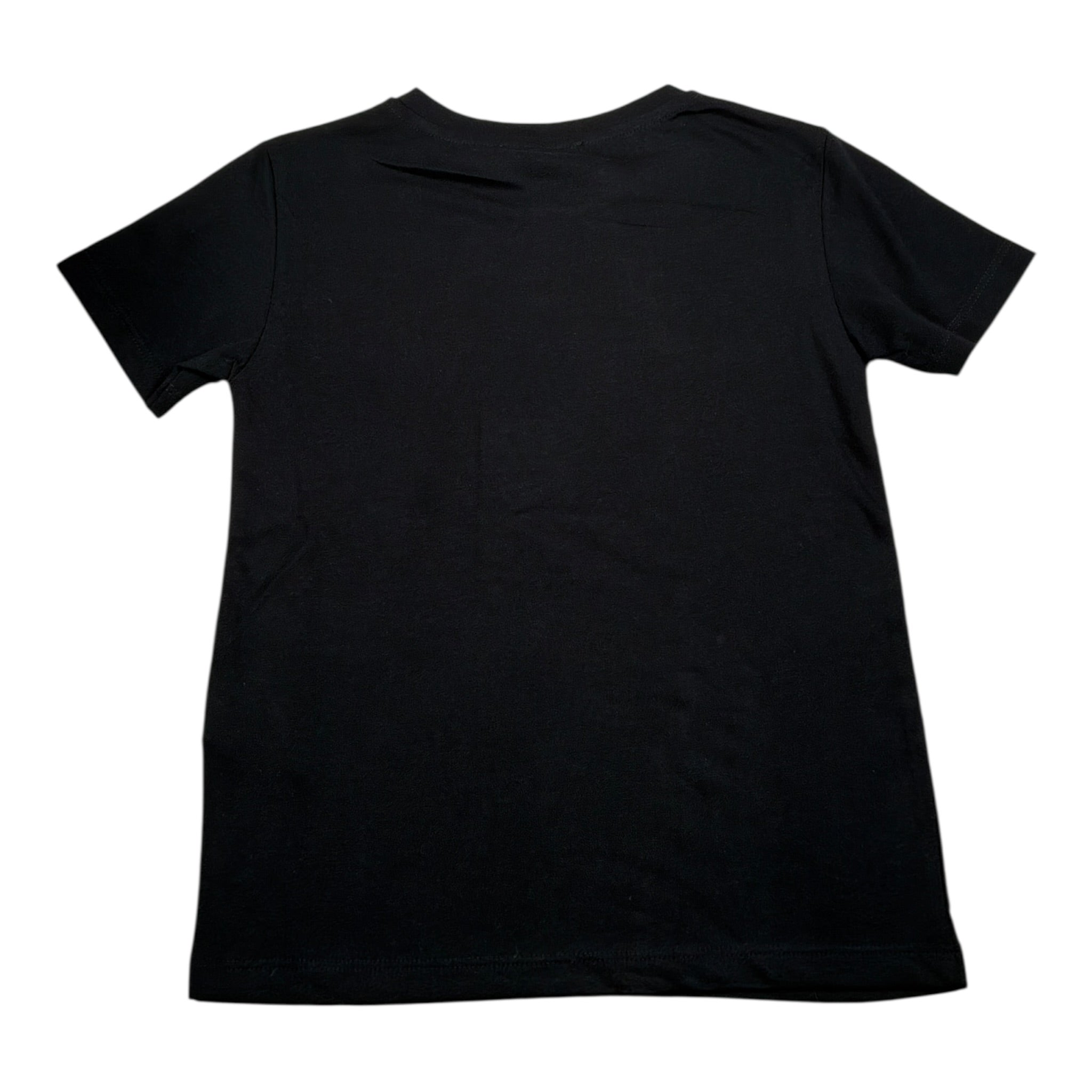 Please T-Shirt Girocollo tinta unita con Stampa Nero per Bambino MBC6030B72 NERO PLEASE 