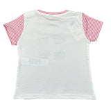 Please T-Shirt Girocollo tinta unita con Stampa Bianco per Bambina MBF3030G60 BIANCO PLEASE 