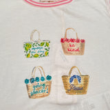 Please T-Shirt Girocollo tinta unita con Stampa Bianco per Bambina MBF3030G60 BIANCO PLEASE 