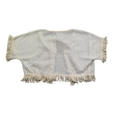 Please gilet Tinta Unita con Trafori per Bambina MG01230G72 PANNA PLEASE 