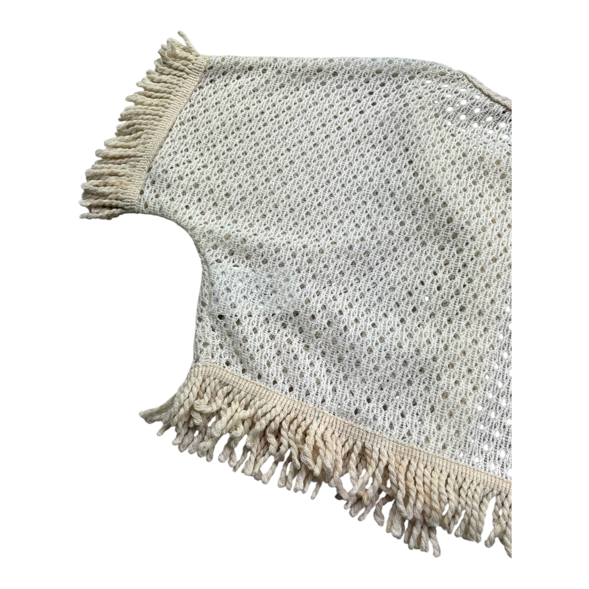 Please gilet Tinta Unita con Trafori per Bambina MG01230G72 PANNA PLEASE 