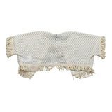 Please gilet tinta Unita con Trafori per Bambina MG01230G72X PANNA PLEASE 