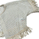 Please gilet tinta Unita con Trafori per Bambina MG01230G72X PANNA PLEASE 