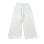 Please Pantalone Tinta Unita Modello A Palazzo per Bambina PE30171G73 BIANCO PLEASE 