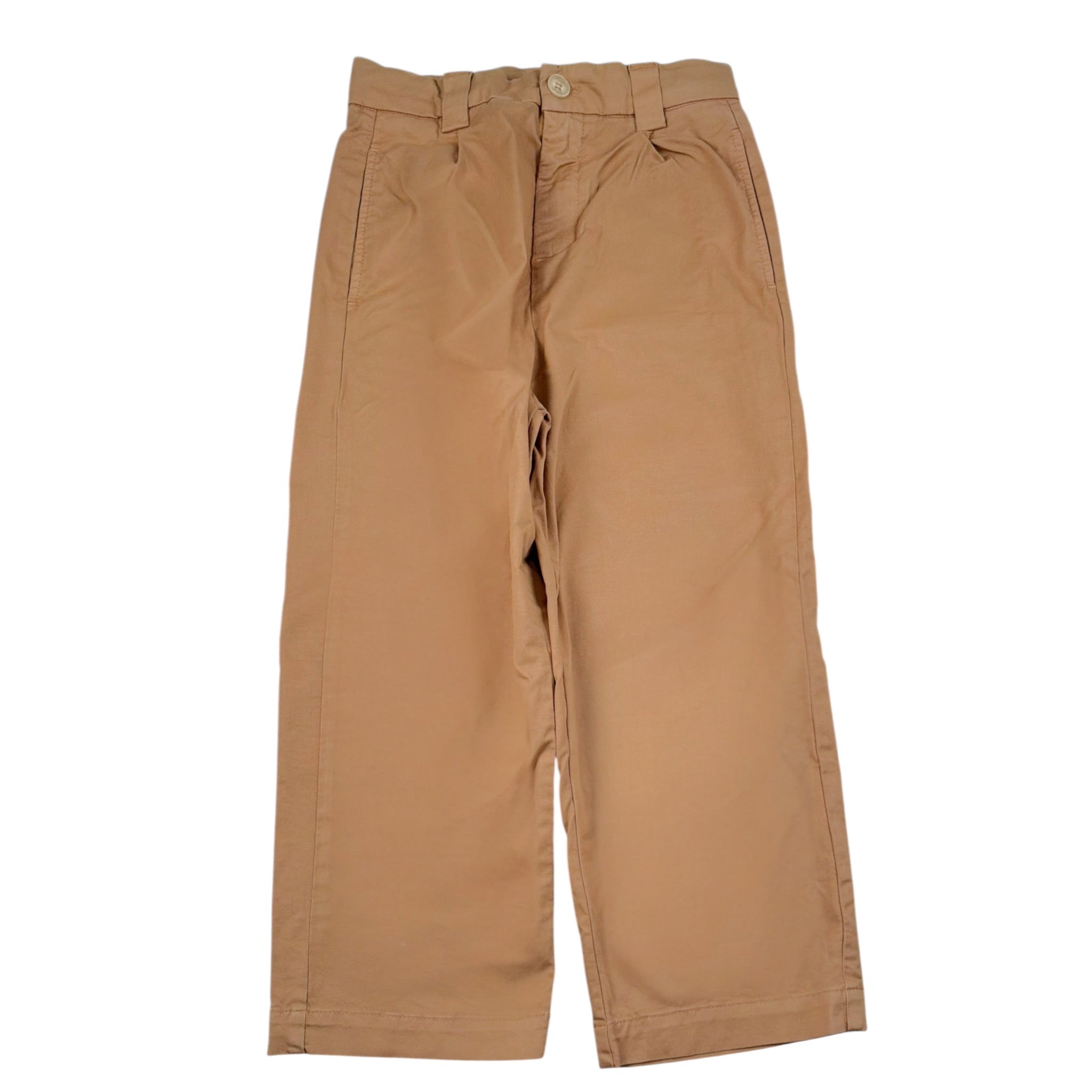 Please Pantalone Tinta Unita con Girovita Regolabile per Bambino PH27132B72 CAMMELLO PLEASE 