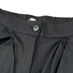 Please Pantalone Tinta Unita Modello A Palazzo per Bambina PHP4132G73 NERO PLEASE 