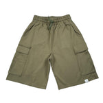 Please Bermuda In Felpa Tinta Unita per Bambino RE12042B72 VERDE PLEASE 