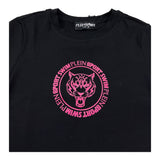 Plein Sport Swim T-Shirt Mezza Manica Tinta Unita con Logo per Bambina PS25KGTS06 NERO PLEIN SPORT SWIM 