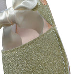 Qkis Sandalo tinta unita con Brillantini Verde per Bambina IT1010 VERDE QKIS 
