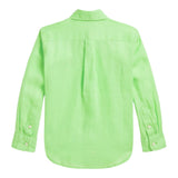 Ralph Lauren Camicia Tinta Unita con Stampa per Bambino 323967600006 VERDE RALPH LAUREN 