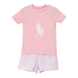 Ralph Lauren Completo 2 Pezzi Pigiama T-Shirt-Shorts  per Bambina 4P0038 ROSA RALPH LAUREN 
