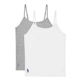 Ralph Lauren Set 2 Canotte Bicolore per Bambina 4P5000 BIANCO/GRIGIO RALPH LAUREN 