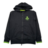 Refrigiwear Felpa con Zip E Cappucci Tinta Unita per Bambino 109WRMJS25 NERO REFRIGIWEAR 