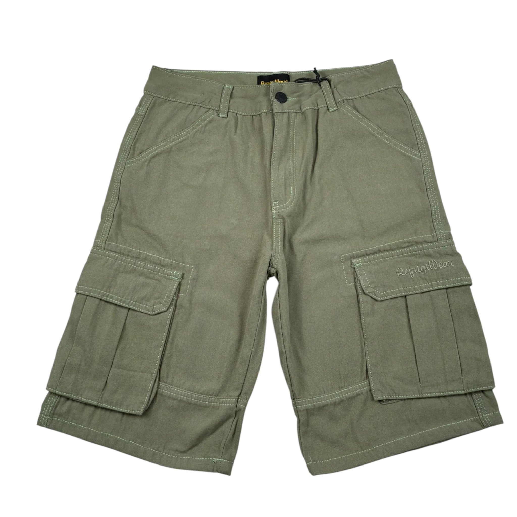 Refrigiwear Bermuda Tinta Unita con Tasconi per Bambino 145PRMJS25 VERDE REFRIGIWEAR 